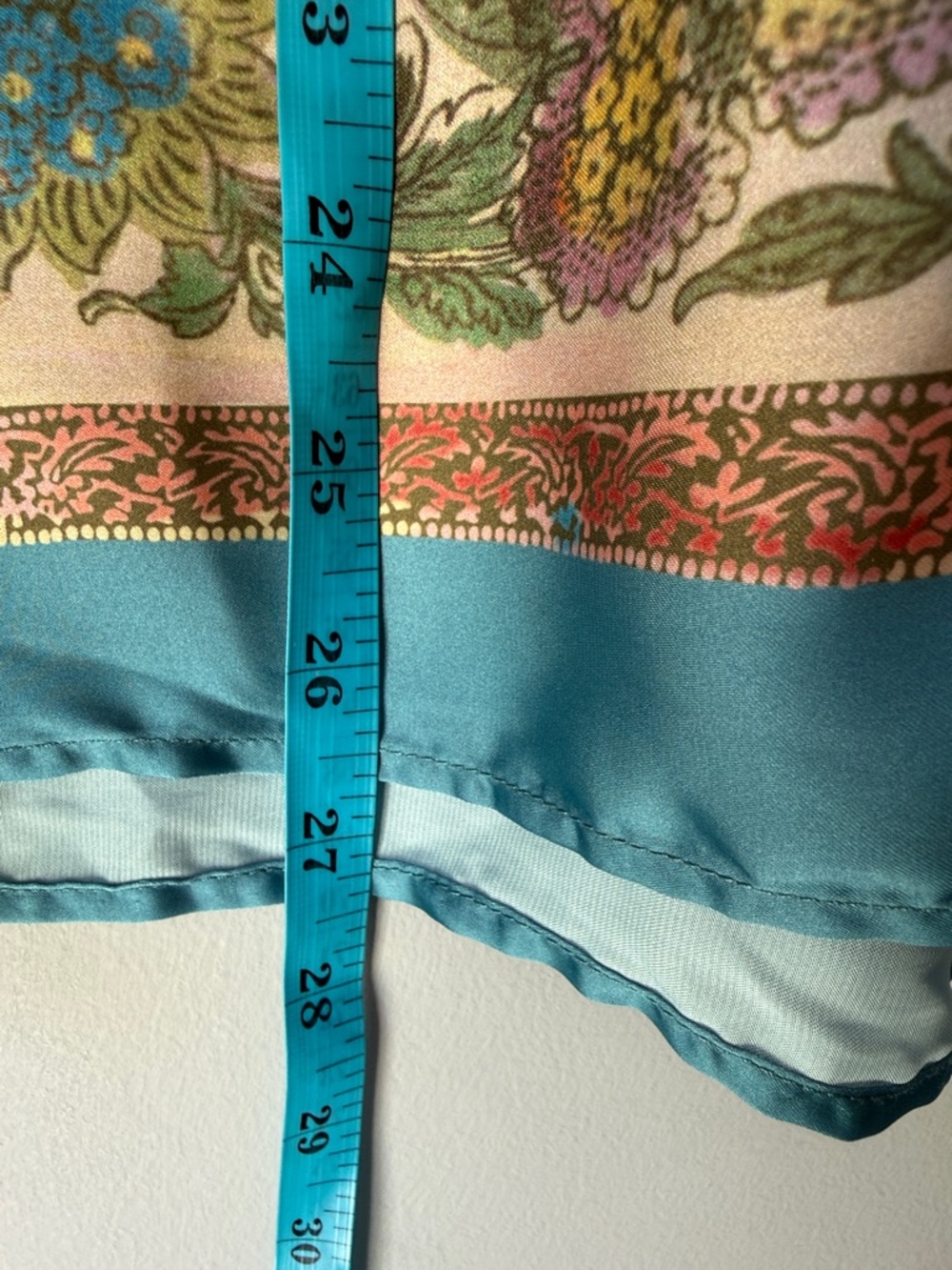 Elie Tahari Floral Boho Satin Shirt Blouse Large - Picture 6 of 6